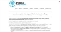 Desktop Screenshot of citizensforeurope.org