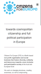 Mobile Screenshot of citizensforeurope.org